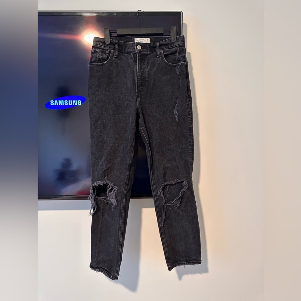 Selling Black Abercrombie and Fitch Straight Ultra High Rise Jeans